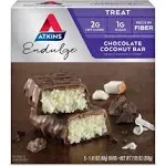 Atkins Endulge Bar Chocolate Coconut 5 Bars