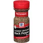 McCormick Non-GMO Kosher Coarse Ground Black Pepper, 3.12 oz Bottle