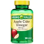 Spring Valley Apple Cider Vinegar Capsules, 450mg, 100 Count