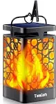 Solar Lights Upgraded Solar Lantern Flickering Flame Outdoor Hanging Lan