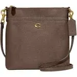 Coach Kitt Leather Messenger Bag - Dark Stone