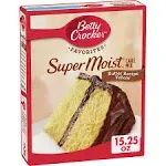 Betty Crocker Super Moist Cake Mix, Butter Recipe Yellow - 15.25 oz box