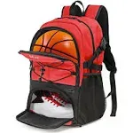 Wolt | Basketball Backpack Large Sports Bag with Separate Ball Holder & Shoes Compartment, Best for Basketball, Soccer, Gym