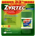 Zyrtec Allergy Tablets