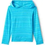 Kids Lands' End Long Sleeve UPF 50 Sun Hoodie Rash Guard