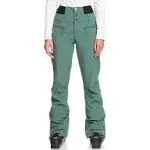 Roxy Women’s Rising High Technical Snow Pants Size Large Dark Forest Green