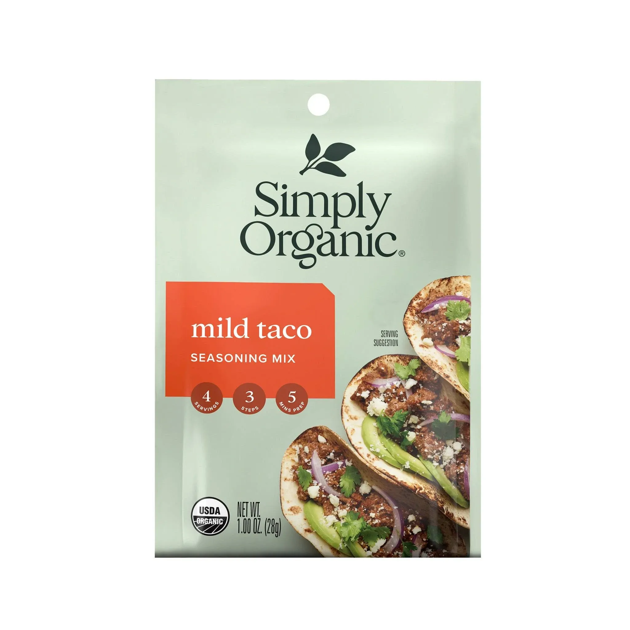 Simply ORGANIC: Mild Taco Seasoning Mix, 1 oz