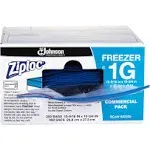 Ziploc Double-Zipper Freezer Bags, Clear, 1 gallon - 250 count