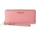 Michael Kors Jet Set Travel Large Primrose Leather Continental Wristlet Wallet