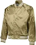 Augusta Sportswear Women&#039;s Augusta Satin Baseball Jacket/Striped Trim Small