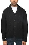 X RAY Mens Cardigan Sweater, Shawl Collar Cable Knit Button Down Cardigan Sweaters for Men Sweaters for Men Big and Tall