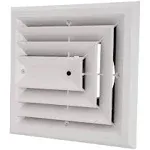 Airtec MV3 3-Way White Ceiling Diffuser