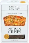 Rustic Bakery Artisan Crisps, Citrus, Ginger & Thyme - 5 oz