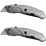 CRAFTSMAN Utility Knife, Quick Change, Retractable, 6 Blade, 2-Pack (CMHT10588)