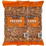 Kirkland Signature 2 lbs Pecans Shelled Fresh Raw Halves Nuts - 2 Pack