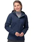 33,000ft Women's Softshell Jacket, Fleece Lined Warm Jacket Light Hooded Windproof Coat for Outdoor Hiking