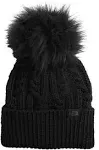 The North Face Oh Mega Fur Pom Women's Beanie - TNF Black