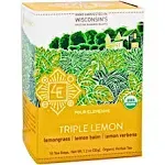 Four Elements Organic Triple Lemon Herbal Tea - 16 bags, 1.2 oz box