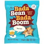 Bada Bean Bada Boom Plant-based Protein, Gluten Free, Vegan, Non-GMO, Soy Free, Kosher, Roasted Broad Fava Bean Snacks, Sea Salt, 3 Ounce (6 Count)