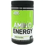 Optimum Nutrition Amino Energy Pre Workout, Green Apple, 30 Servings - 9.5 oz tub