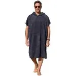 Catalonia Surf Poncho Changing Towel Robe for Adults Men Women,Hooded Wetsuit Change Poncho for Surfing