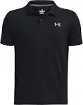 Under Armour Boys' Performance Golf Polo, XL, Black