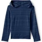 Kids Lands' End Long Sleeve UPF 50 Sun Hoodie Rash Guard