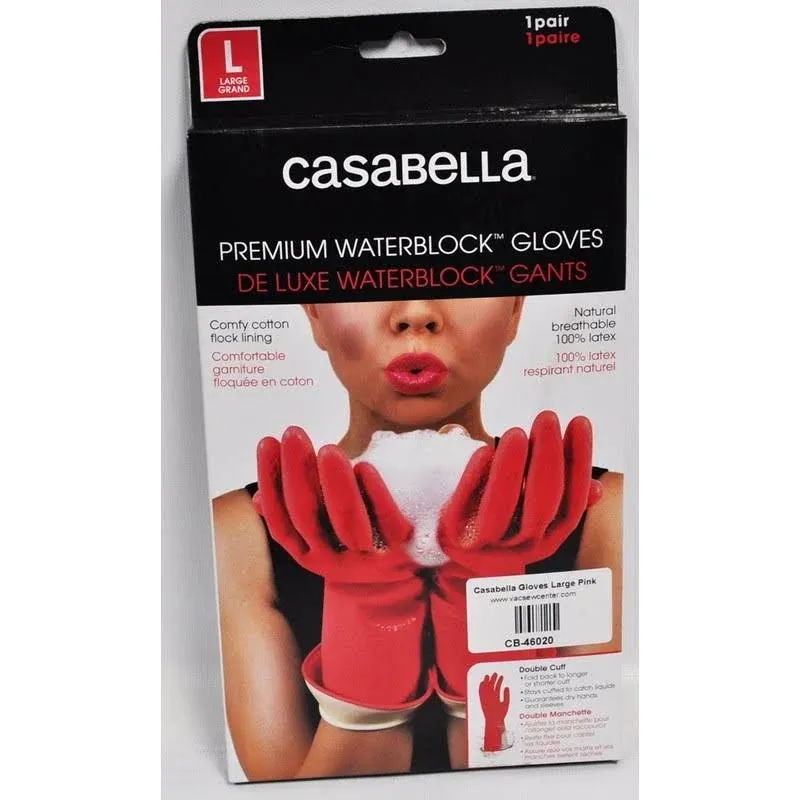 Casabella Water Block Premium Gloves Large Pink