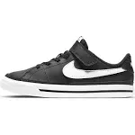 Nike Boys Court Legacy - Shoes Black/White/Gum Size 02.0