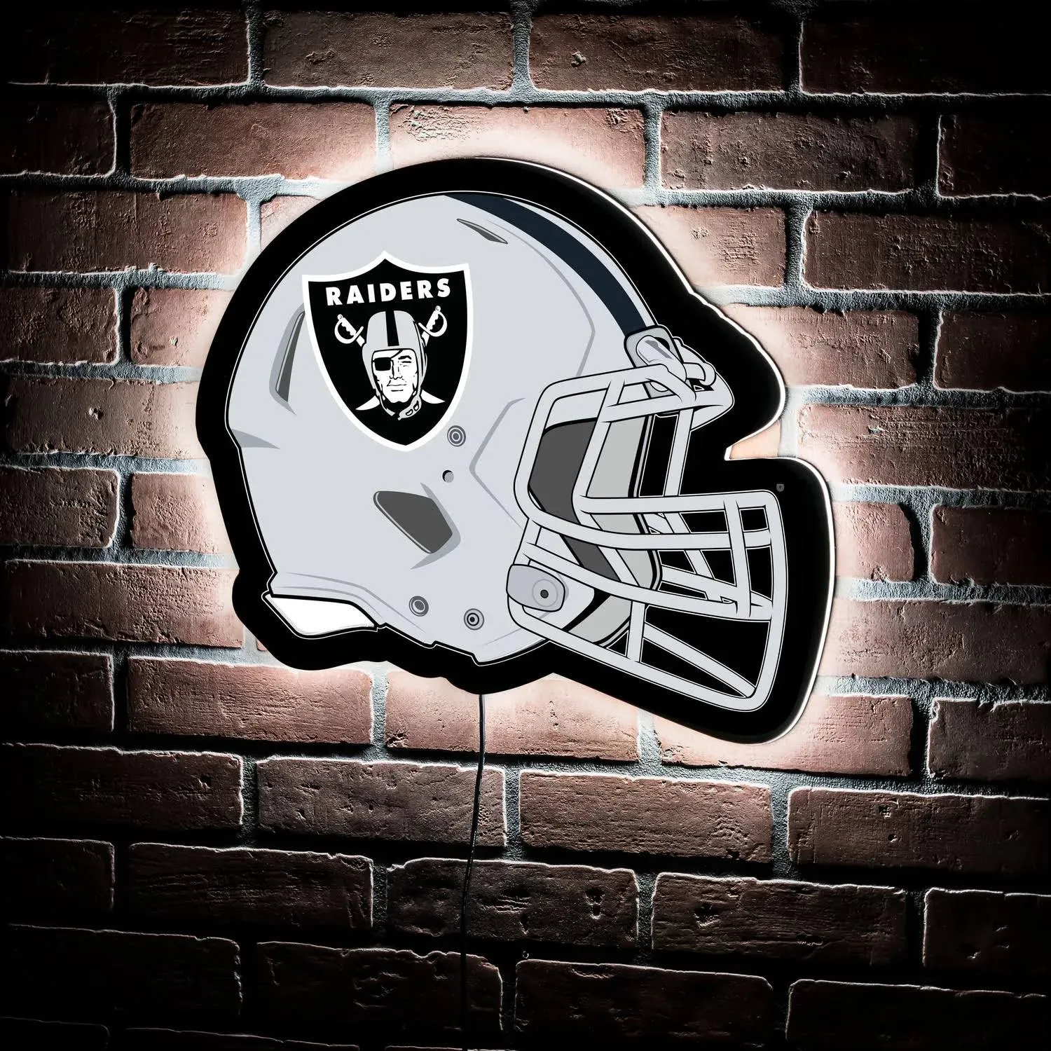 Evergreen Las Vegas Raiders Round 23" LED Lighted Sign