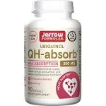 Jarrow Formulas QH-Absorb 200 mg - Active Antioxidant Form of Co-Q10 - Dietary Supplement - Supports Mitochondrial Energy Production & Cardiovascular Health - 90 Softgels