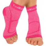 TechWare Pro Ankle Brace Compression Sleeve - Relieves Achilles Tendonitis, Joint Pain. Plantar Fasciitis Sock with Foot Arch Support Reduces