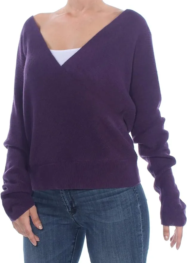 bar III Womens Pullover Knit Sweater, Purple, NWT