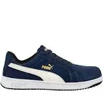 Puma Safety Iconic Suede Low EH SR Comp Toe 9 Men's Navy