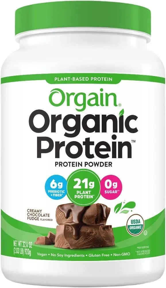 Orgain
           Organic Vegan 21g Protein Powder Plant Based Creamy Chocolate -- 2.03 lb
        
        
        
        
        
          
          SKU #: 851770003179
          
            Shipping Weight:
              2.36 lb
            
  