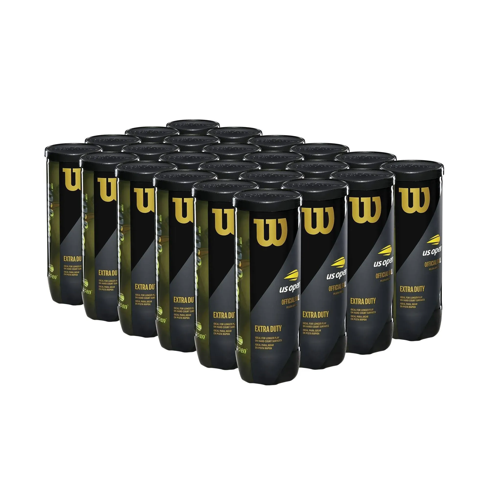 Wilson US Open Extra Duty Tennis Balls 24 Cans