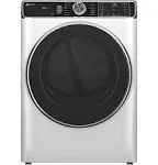 GE Profile | 7.8 Cu. Ft. Stackable Smart Electric Dryer with Steam and Sanitize Cycle - White | Realry