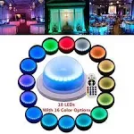 Under Table Light for Parties, Cocktail Table Lighting for Wedding with Remot...