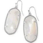 Esme Rhodium - Ivory Mother Of Pearl Earring