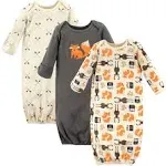 Hudson Baby Infant Boy Cotton Long-Sleeve Gown, Fox, 0-6 Months