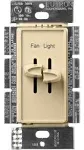 Lutron Skylark 3-Speed Combination Fan and Light Control, 1.5 Amp, Single-Pole, S2-LFSQ-IV, IvoryLutron Skylark 3-Speed Combination Fan and Light Control, 1.5 Amp, Single-Pole, S2-LFSQ-IV, Ivory