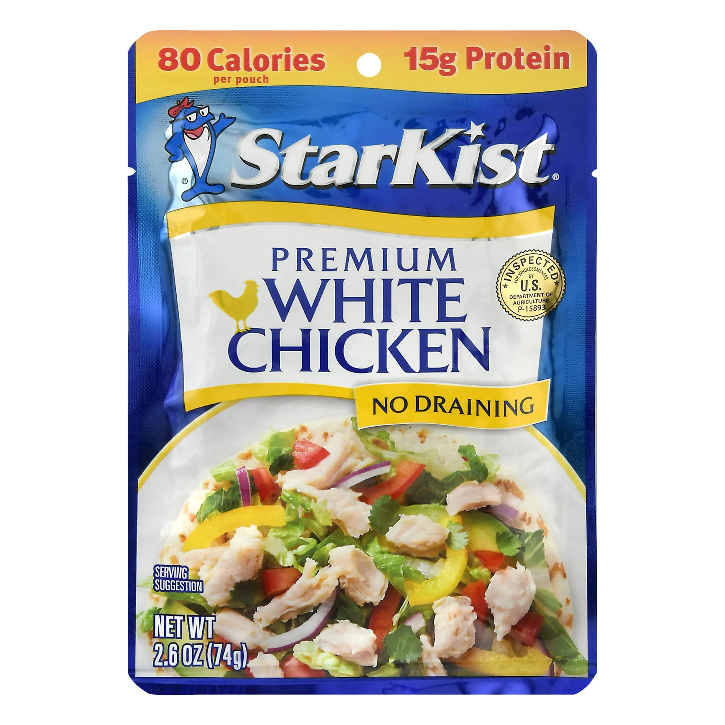 StarKist Premium White Chicken, 5 oz Pouch (Pack of 12)