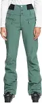 Roxy Women's Rising High Snow Pants Size Small Dark Forest Green New Skinny