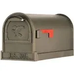 Arlington Post Mount Steel Mailbox (Bronze)