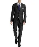 Calvin Klein Mens Slim-Fit Wool Infinite Stretch Suit Jacket - Charcoal