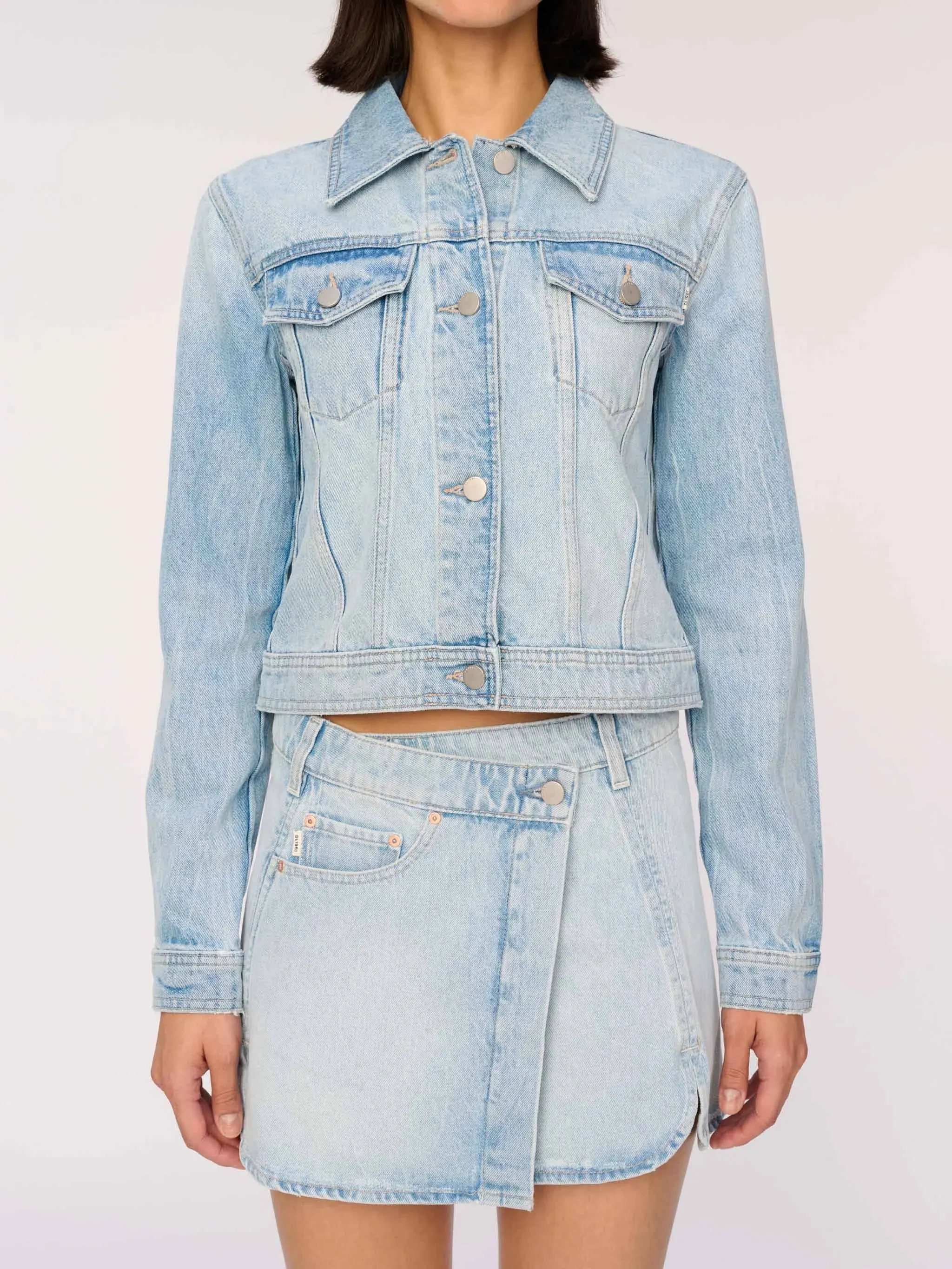 Dl1961 Vika Classic Denim Jacket - Fountain - L