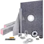 VEVOR Shower Curb Kit Watertight Shower Curb Overlay with 4 Central Bonding Flange