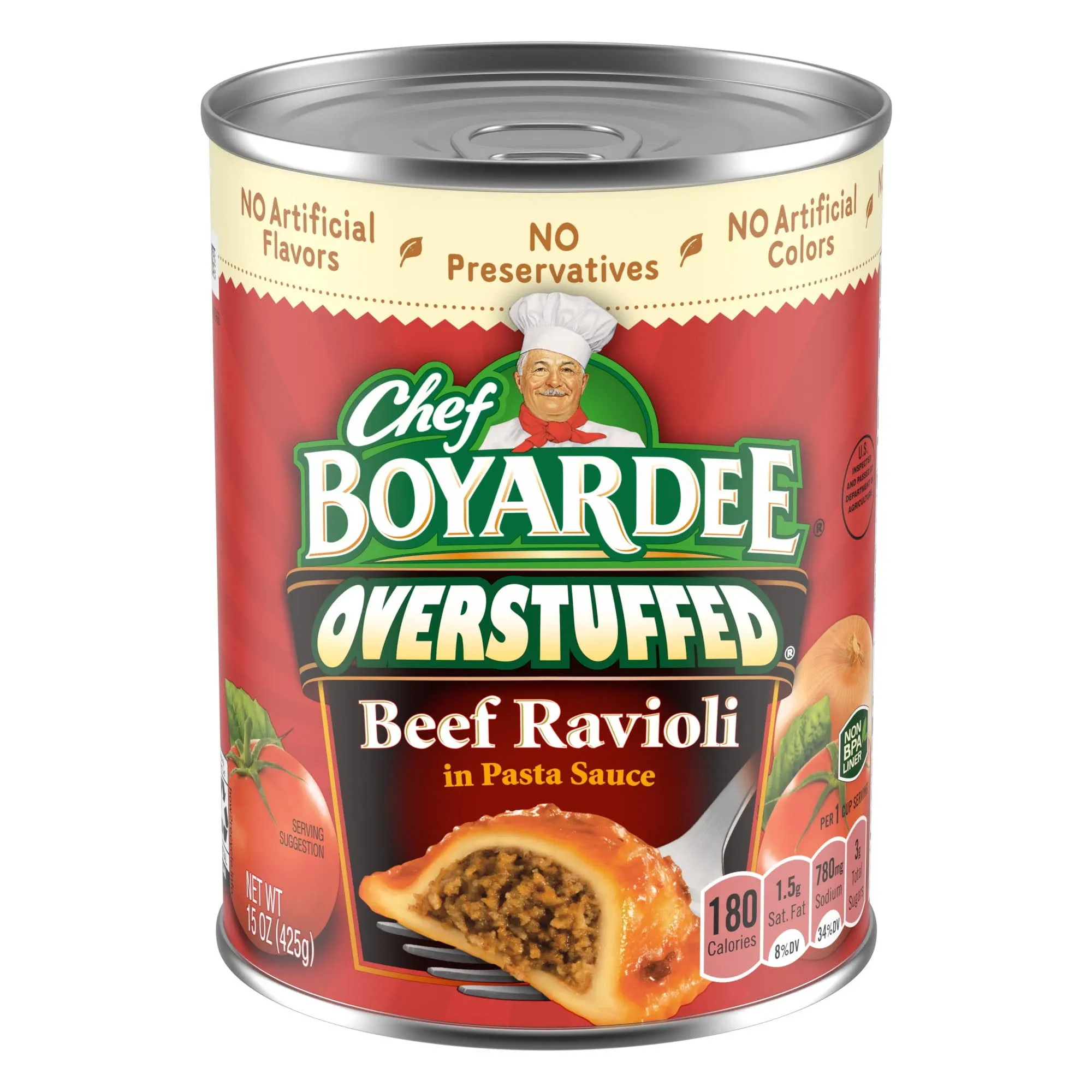 Chef Boyardee Overstuffed Ravioli, Beef