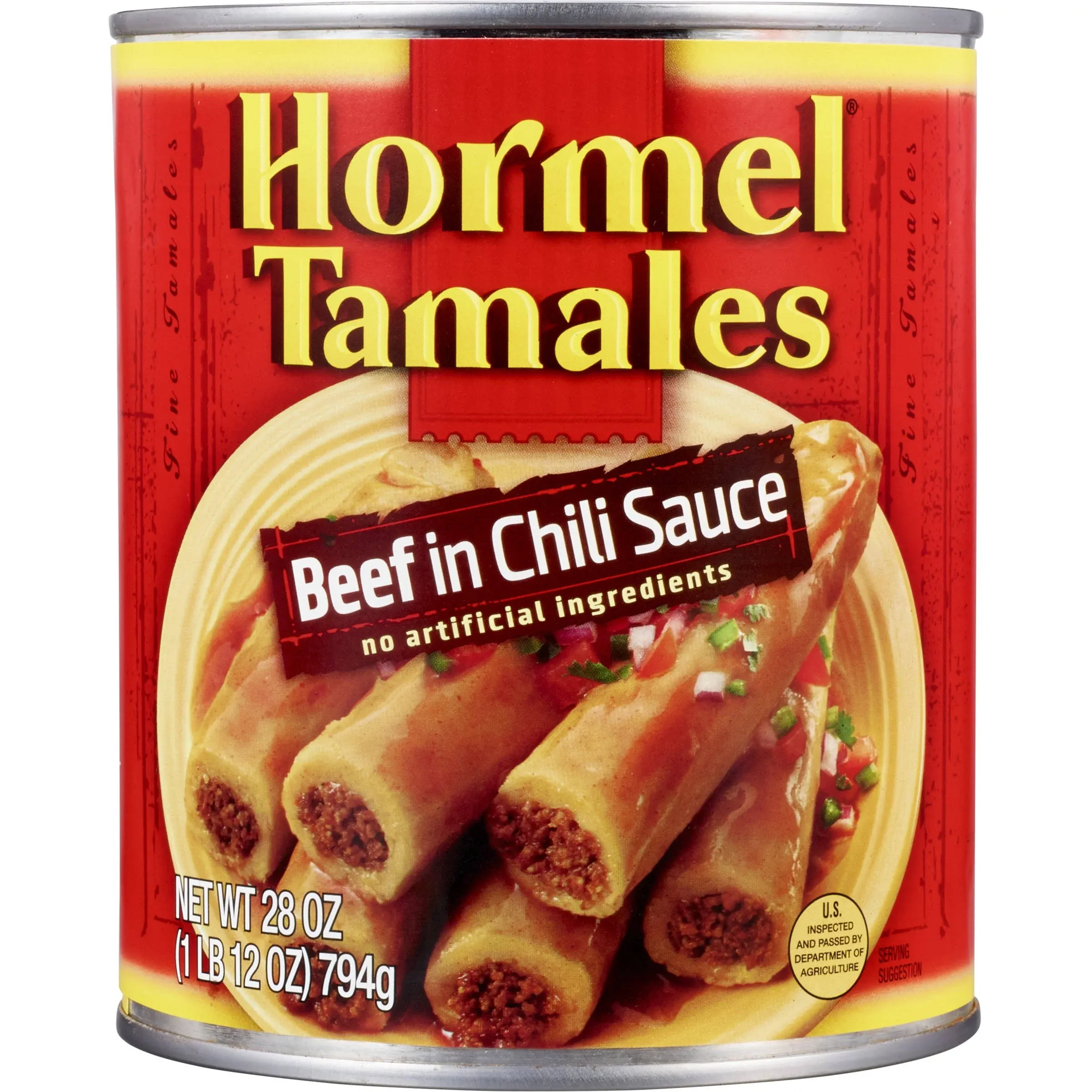 Hormel Beef Tamales in Chili Sauce