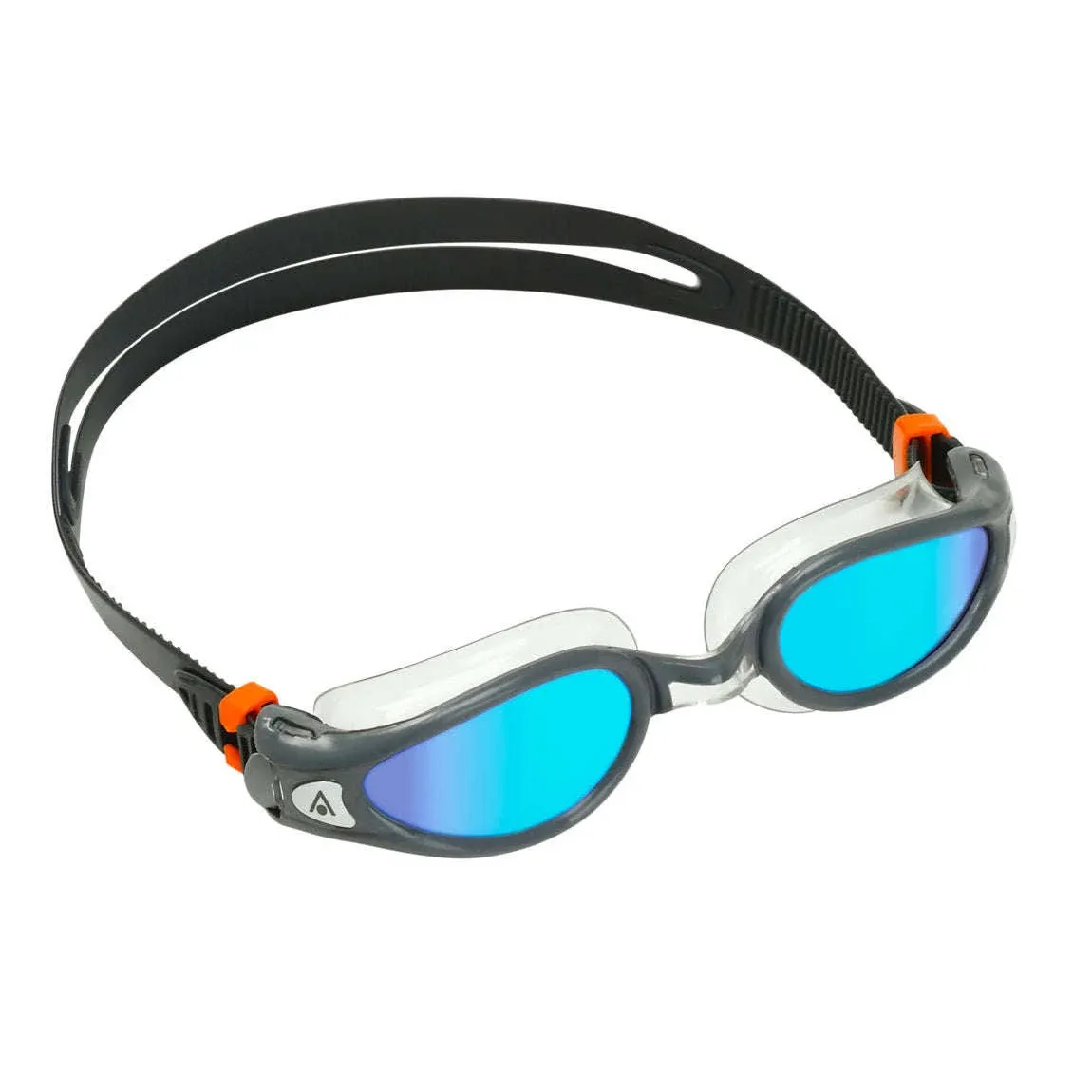 Aquasphere Kaiman Exo Swim Goggle - Grey /Blue Titanium Mirrored Lens